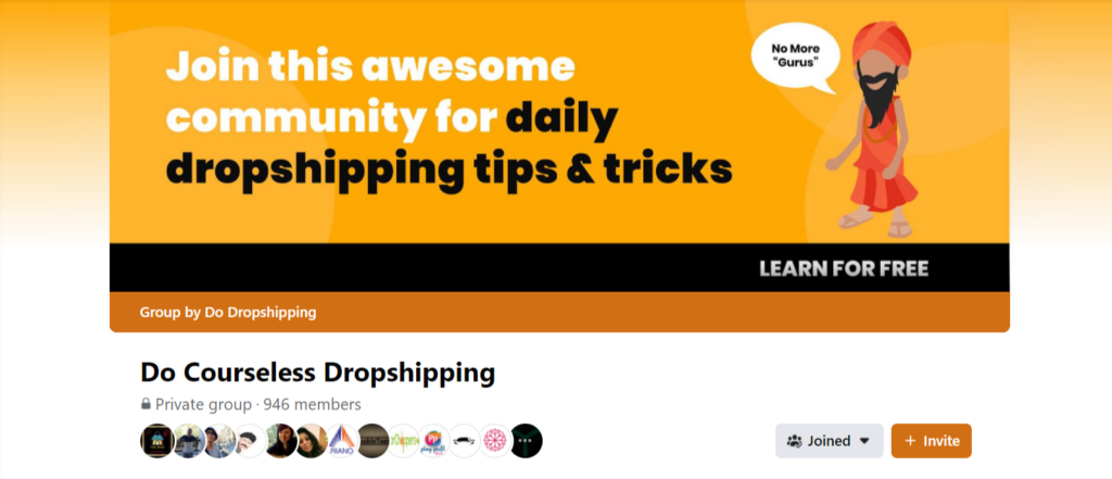 Facebook group for ecommerce tips and tricks